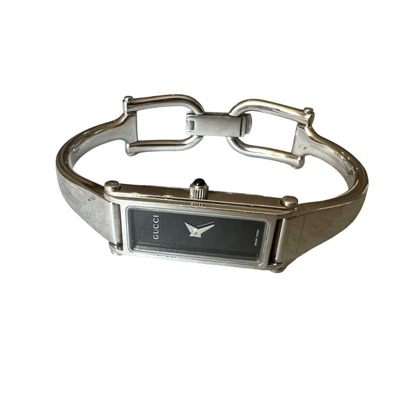 GUCCI 1500L: Stainless Steel "Horsebit" Watch  #1181 - Picture 1 of 11